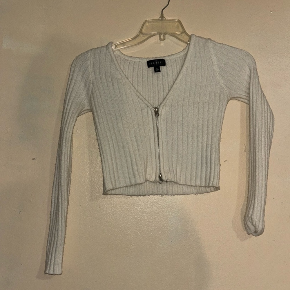 Say What Cropped Sweater